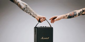 Một idea concept loa portable Marshall Marshall-Black-Brass-idea-concept