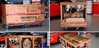 Cặp Honda CB125 S 1978 Vẫn Trong Trình Trạng Xuất Xưởng Hơn 47 Năm Cặp Honda CB125 S 1978 trong thùng gỗ