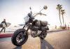 Honda Monkey 125 – 2026 Chiếc Minibike đáng giá hàng đầu Honda Monkey 125 2026 đỗ boardwalk hoàng hôn