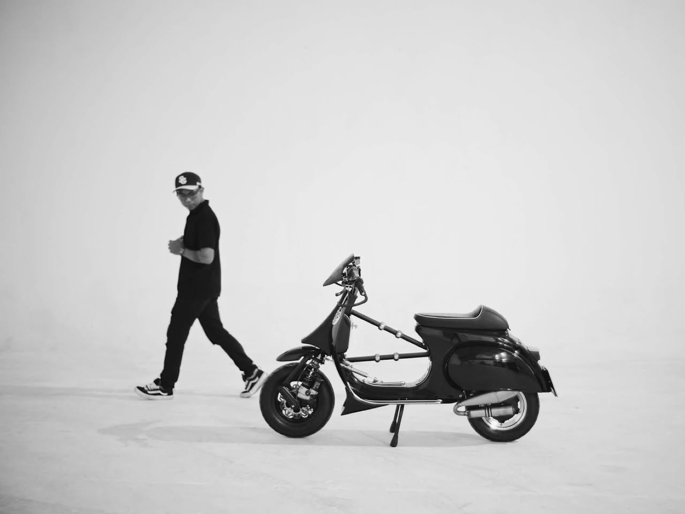 Vespa Smallframe cutdown skeleton frame trong layout studio